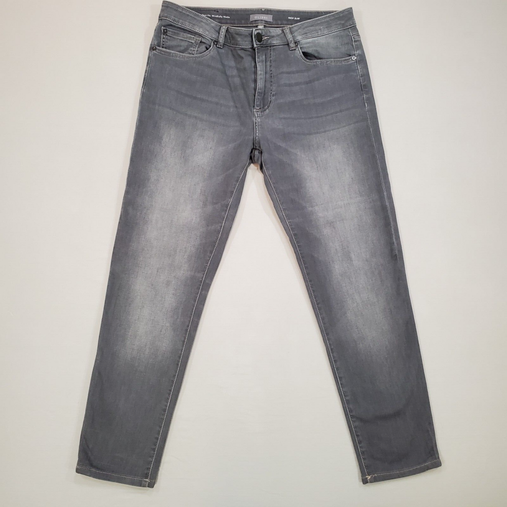 DL1961 Jeans NICK SLIM Mens 33x29 Starship Dark Gray Slim Fit Stretch Denim